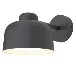 Applique murale Batley LED intégrée 800lm 15.5W IP44 GoodHome gris anthracite