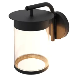 Applique murale Beret LED intégrée 800lm 11W IP44 GoodHome noir