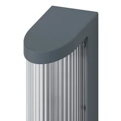 Applique murale Bevel LED intégrée 520lm 8W IP44 GoodHome gris anthracite