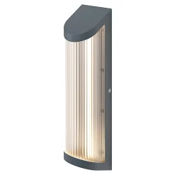 Applique murale Bevel LED intégrée 520lm 8W IP44 GoodHome gris anthracite