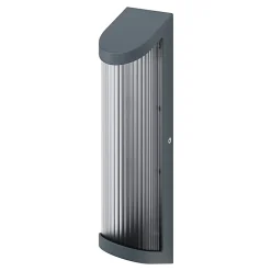 Applique murale Bevel LED intégrée 520lm 8W IP44 GoodHome gris anthracite