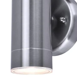 Applique murale bidirectionnelle Candiac LED intégrée 760lm 8.6W IP44 GoodHome chrome