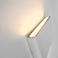 Applique murale blanche 17,5 cm avec LED IP65 - Batt