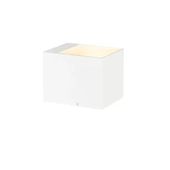 Applique murale blanche avec LED et variateur tactile rechargeable - Joris