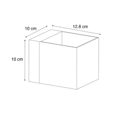 Applique murale blanche avec LED et variateur tactile rechargeable - Joris