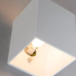 Applique murale blanche carrée - Sola