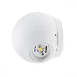 Applique Murale Blanche Design LED Double Faisceaux IP54 6W - Blanc Neutre 4000K - 5500K - SILAMP