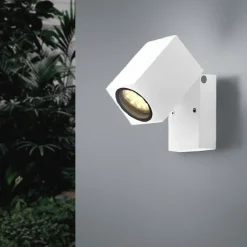 Applique Murale Blanche LED IP44 Orientable pour ampoule GU10 - SILAMP