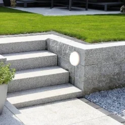 Applique Murale Blanche LED 8W IP65 Ronde - Blanc Chaud 2300K - 3500K - SILAMP