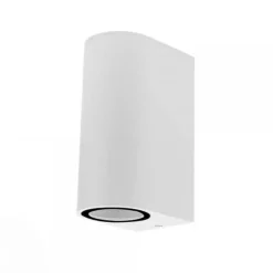 Applique Murale Blanche LED IP44 double faisceau GU10 - SILAMP