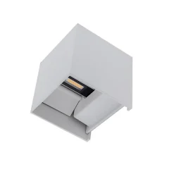 Applique Murale Blanche LED 12W IP54 Carré - Blanc Neutre 4000K - 5500K - SILAMP