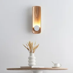 Applique murale bois et métal LED intégrée - Sparrow