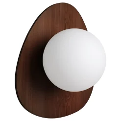 Applique murale bois foncé G9 Ø20cm Eglo, Castrovido