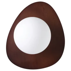 Applique murale bois foncé G9 Ø20cm Eglo, Castrovido