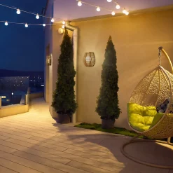 Applique murale Bossa dimmable LED intégrée coloris naturel 900lm 9w IP54 blanc chaud New Garden