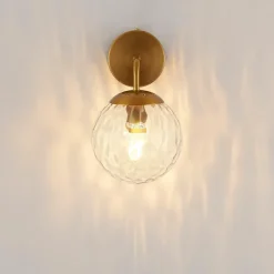 Applique murale boule de verre texturé - Winoa