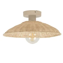 Applique murale Calanques E27 IP20 ⌀31,5cm rotin Corep