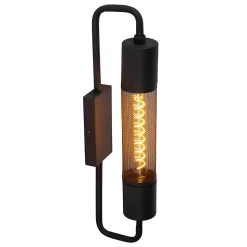 Applique murale CALIXT en acier avec 1xE27 - Noir - Lucide