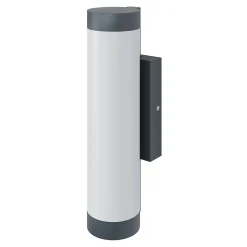 Applique murale Callisto taille M LED intégrée 1400lm 16W IP44 GoodHome gris anthracite