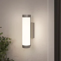 Applique murale Callisto taille M LED intégrée 1400lm 16W IP44 GoodHome gris anthracite