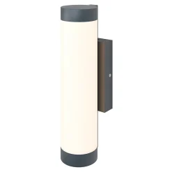 Applique murale Callisto taille M LED intégrée 1400lm 16W IP44 GoodHome gris anthracite