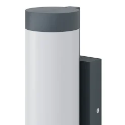 Applique murale Callisto taille M LED intégrée 1400lm 16W IP44 GoodHome gris anthracite