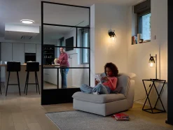 Applique murale Calume E27 15W L.16xH.27xP.19cm noir GoodHome