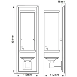Applique murale Cambridge 1 lumière