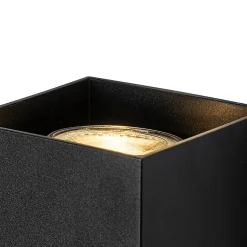 Applique murale carrée design noire - Sabbir