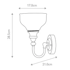 Applique murale Cheadle 1 lumière
