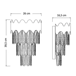 Applique murale chic et prestige cristal - Graziano