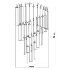Applique murale chic pampilles tombantes - Zephia