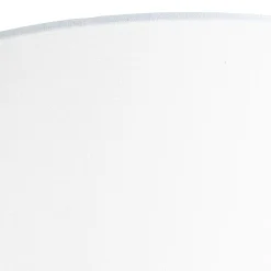 Applique murale classique abat-jour en tissu blanc doré - Cas