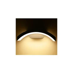 Applique Murale Curviligne LED 6W 3000K Gris Anthracite IP54