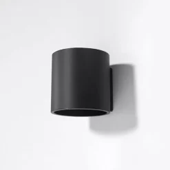 Applique Murale Cylindre LED - SILUMEN - Noir - Ampoule G9 - 12W