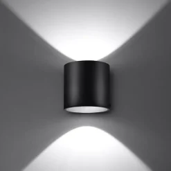 Applique Murale Cylindre LED - SILUMEN - Noir - Ampoule G9 - 12W