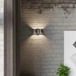 Applique Murale Cylindre 2 Spots de Lumière pour Ampoule G9 - SILUMEN - Noir