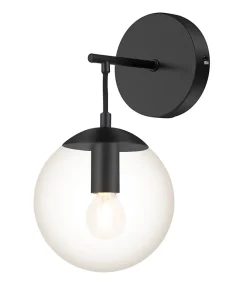 Applique murale Dacite E14 10W L.15xH.29xP.18cm noir GoodHome