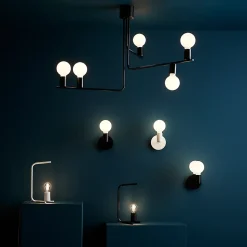 Applique murale Darrah 2 lampes E27 IP20 noir