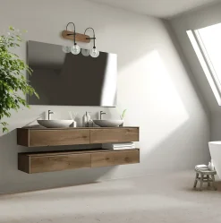 Applique murale de salle de bain Lisburn 2 lumières IP44 G9 33W noir Seynave