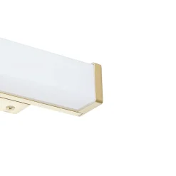 Applique murale de salle de bain en laiton 32 cm avec LED IP44 - Cascada