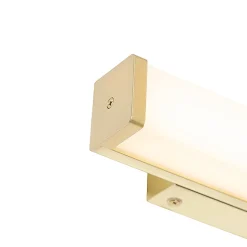 Applique murale de salle de bain en laiton 32 cm avec LED IP44 - Cascada