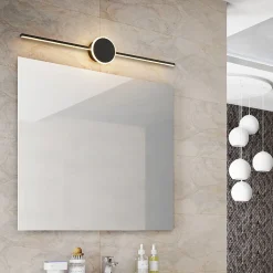 APPLIQUE MURALE DE SALLE DE BAIN LED APP848-1W ROUND 40CM BLACK