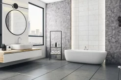 APPLIQUE MURALE DE SALLE DE BAIN LED APP848-1W ROUND 40CM BLACK