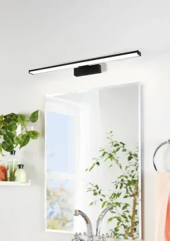 Applique murale de salle de bain noir Pandella LED intégrée 1350lm IP44 11W blanc froid Eglo