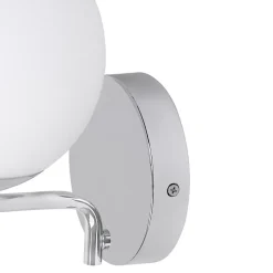 Applique murale de salle de bain Dorres E14 40W IP44 GoodHome argent