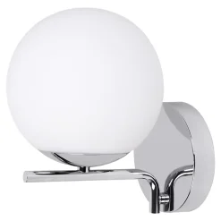 Applique murale de salle de bain Dorres E14 40W IP44 GoodHome argent