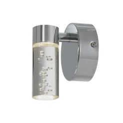 Applique murale de salle de bain Myvat LED intégrée 400lm 5.5W IP44 blanc neutre GoodHome argent