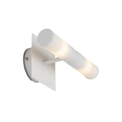 Applique murale de salle de bain moderne blanche IP44 2 lumières - Bath