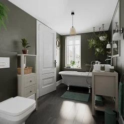 Applique murale de salle de bain Shafat G9 4.2W IP44 GoodHome blanc